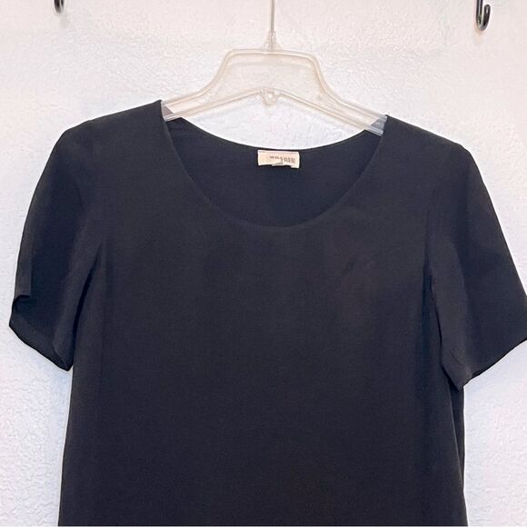Aritzia Wilfred Free Teigen Shift Mini Shirt Dress in Black size XS - Picture 4 of 12